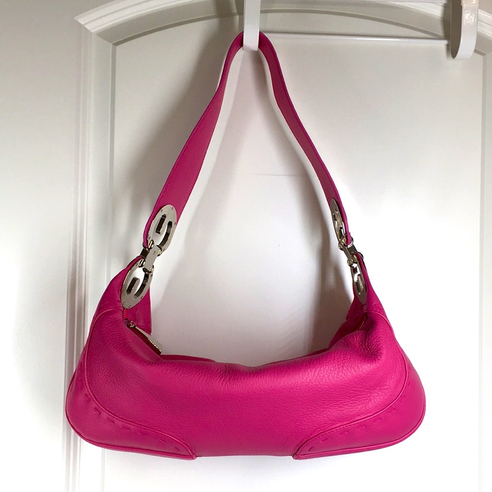 NWT Escada Hot Pink Eluna Hobo Shoulder Bag